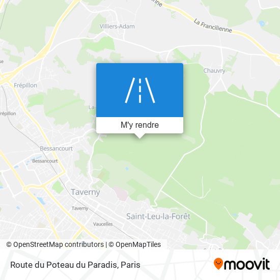 Route Du Poteau Du Paradis plan