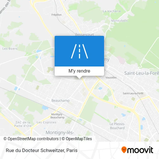 Rue du Docteur Schweitzer plan