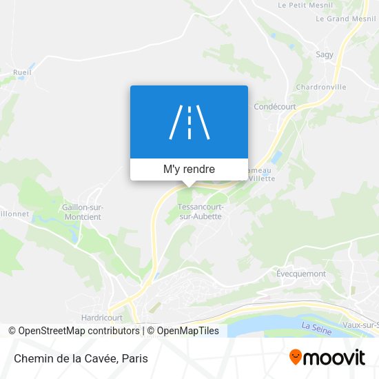Chemin de la Cavée plan