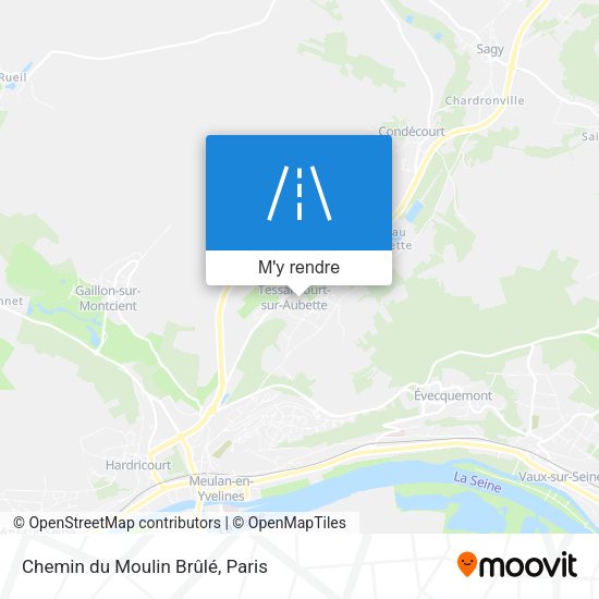 Chemin du Moulin Brûlé plan