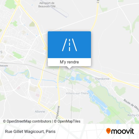 Rue Gillet Wagicourt plan
