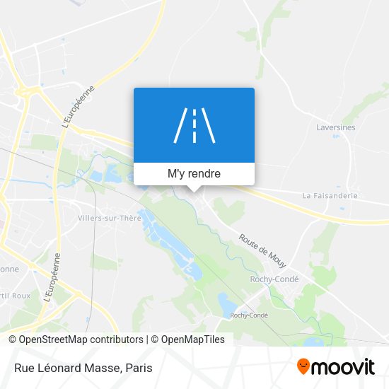 Rue Léonard Masse plan