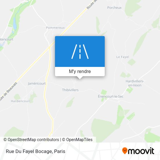 Rue Du Fayel Bocage plan