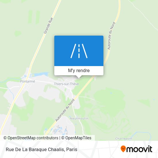 Rue De La Baraque Chaalis plan