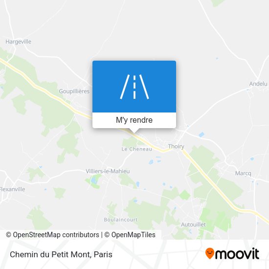 Chemin du Petit Mont plan