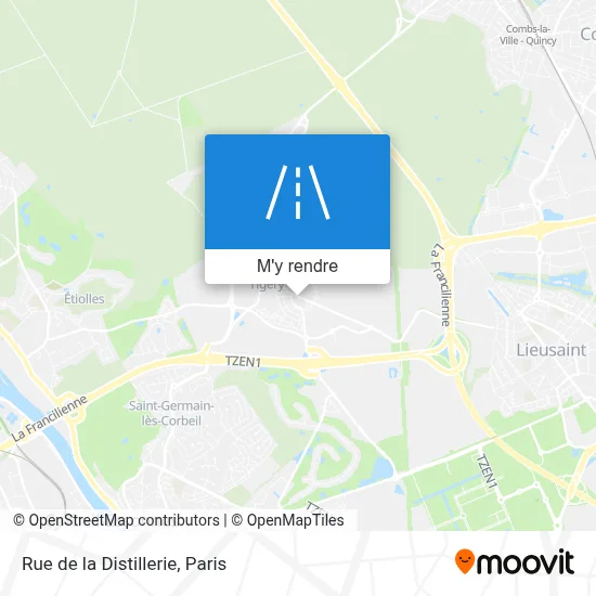 Rue de la Distillerie plan