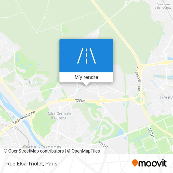 Rue Elsa Triolet plan