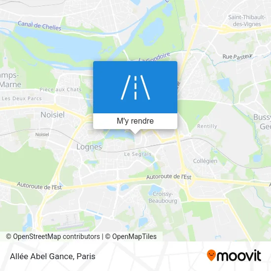 Allée Abel Gance plan