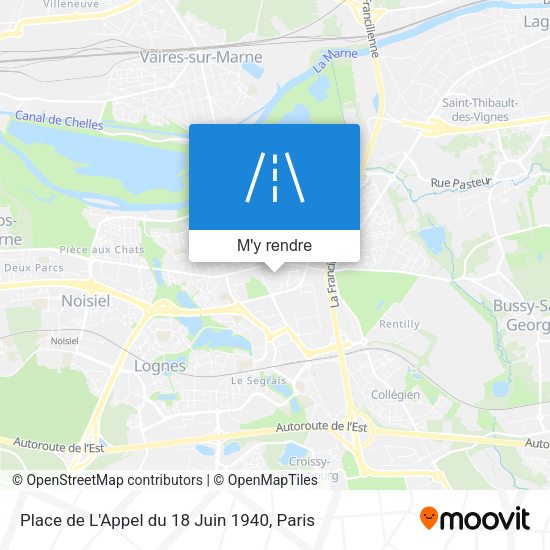Place de L'Appel du 18 Juin 1940 plan