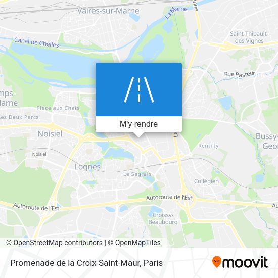 Promenade de la Croix Saint-Maur plan