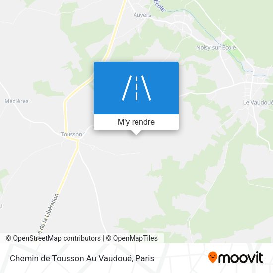 Chemin De Tousson Au Vaudoué plan