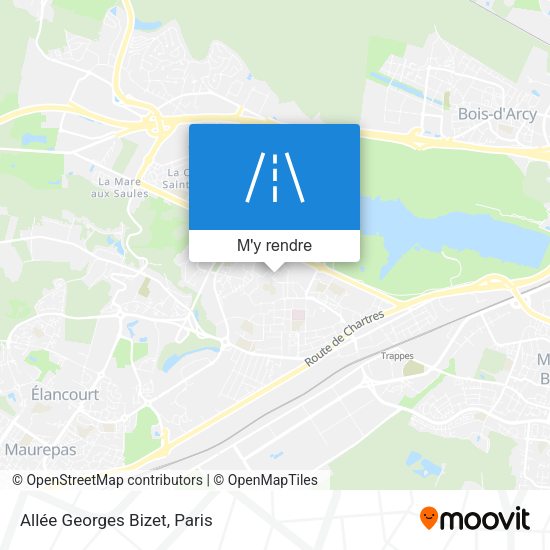 Allée Georges Bizet plan