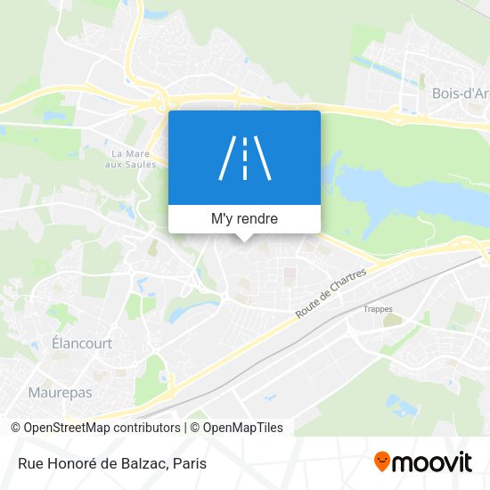 Rue Honoré de Balzac plan