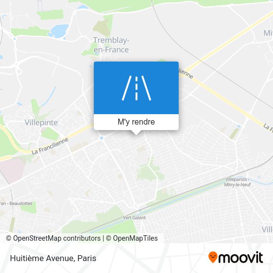 Huitième Avenue plan