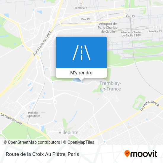 Route de la Croix Au Plâtre plan