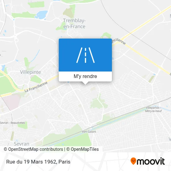 Rue du 19 Mars 1962 plan