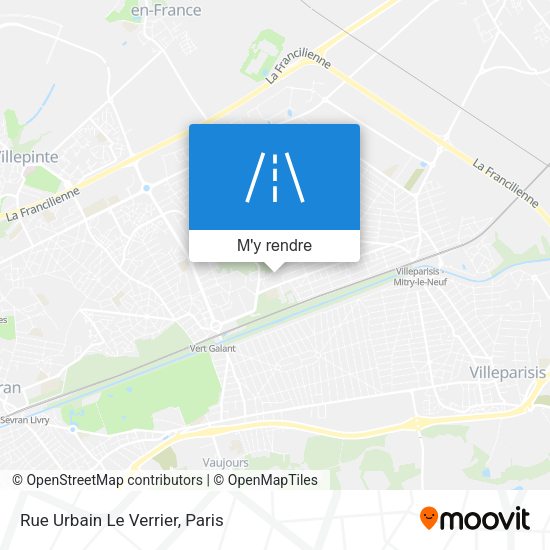 Rue Urbain Le Verrier plan