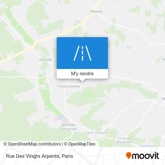 Rue Des Vingts Arpents plan