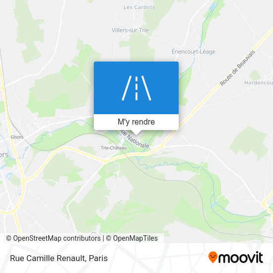 Rue Camille Renault plan