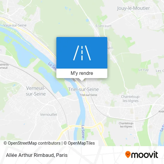 Allée Arthur Rimbaud plan