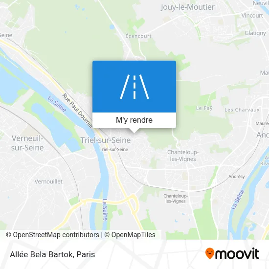 Allée Bela Bartok plan