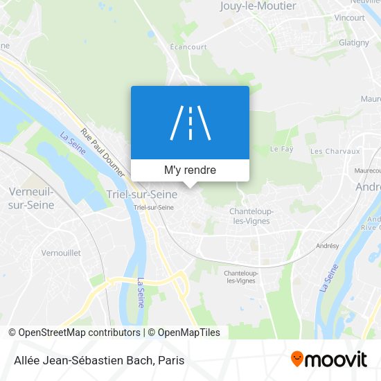 Allée Jean-Sébastien Bach plan