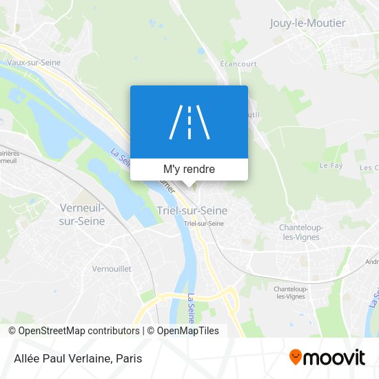 Allée Paul Verlaine plan