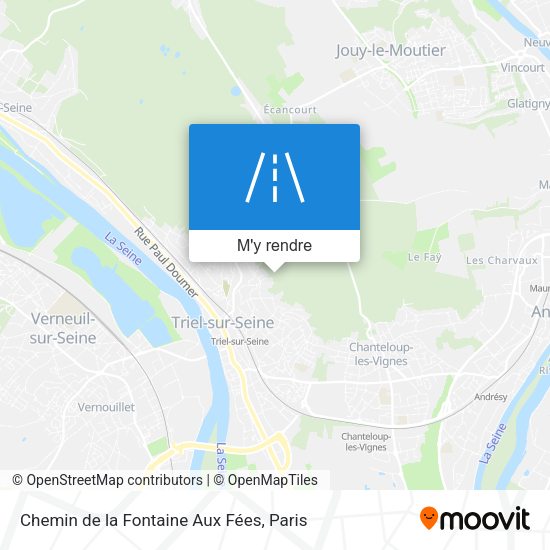 Chemin de la Fontaine Aux Fées plan