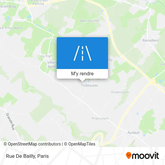 Rue De Bailly plan