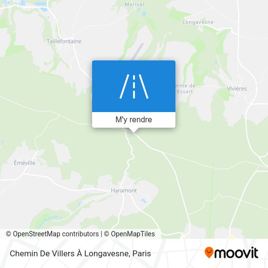Chemin De Villers À Longavesne plan