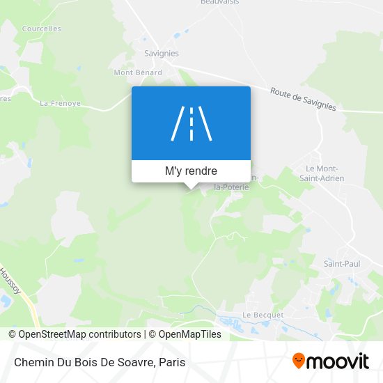 Chemin Du Bois De Soavre plan