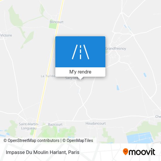 Impasse Du Moulin Harlant plan