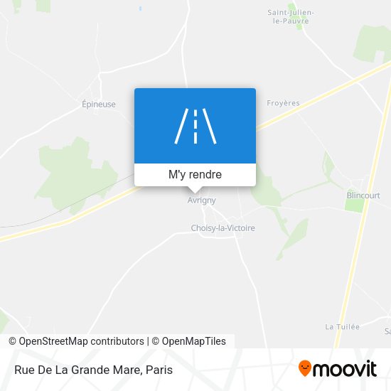 Rue De La Grande Mare plan