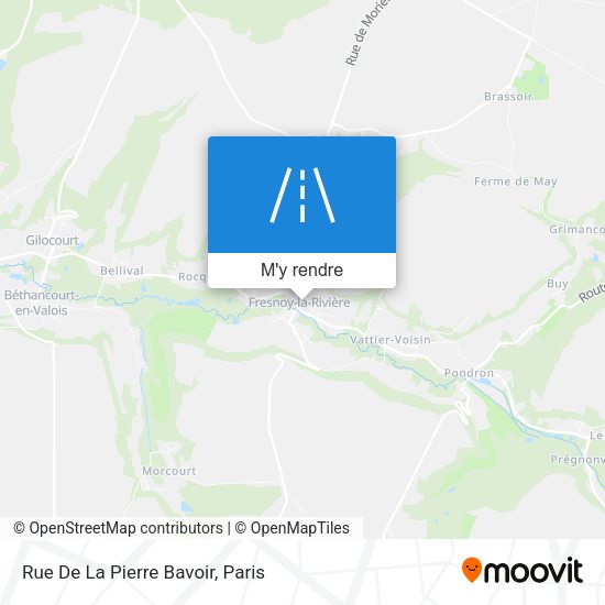 Rue De La Pierre Bavoir plan