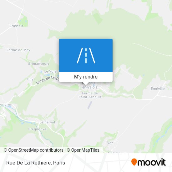 Rue De La Rethière plan