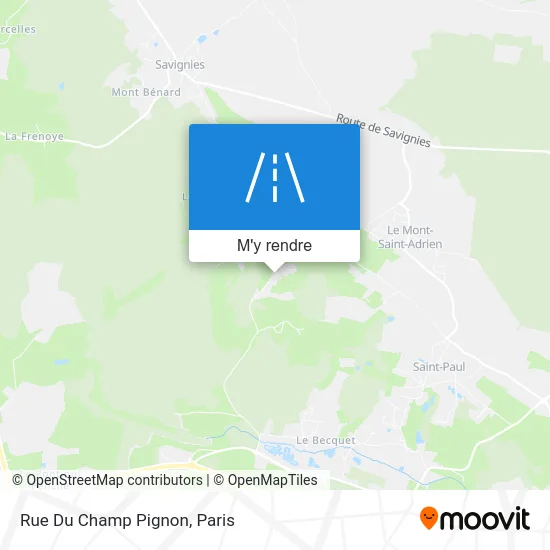 Rue Du Champ Pignon plan