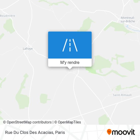 Rue Du Clos Des Acacias plan