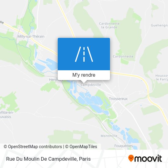 Rue Du Moulin De Campdeville plan