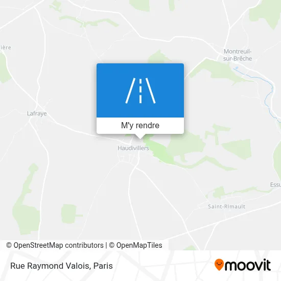 Rue Raymond Valois plan
