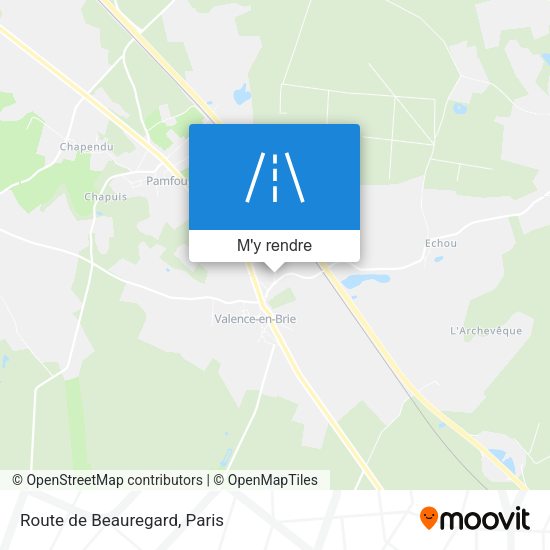 Route de Beauregard plan