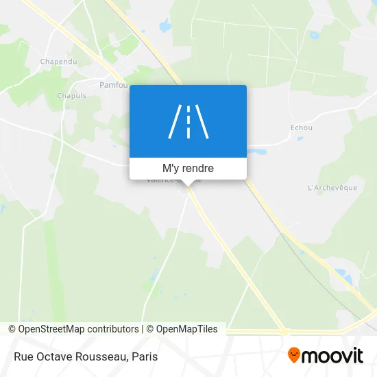 Rue Octave Rousseau plan