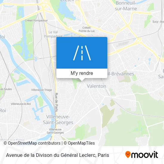 Avenue de la Divison du Général Leclerc plan