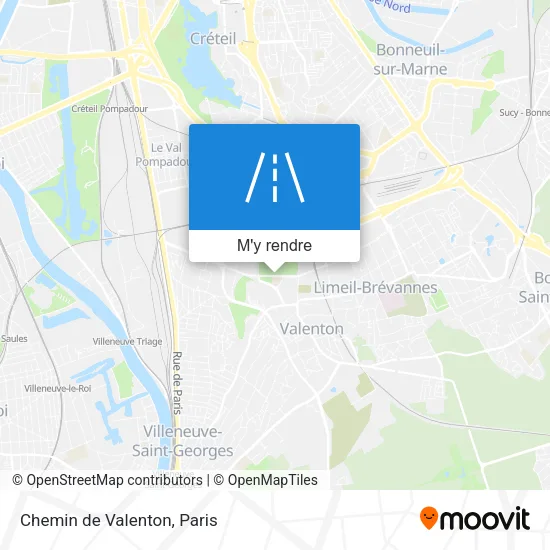 Chemin de Valenton plan
