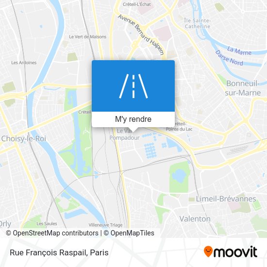 Rue François Raspail plan