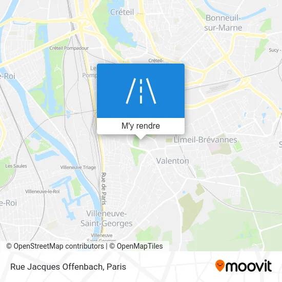 Rue Jacques Offenbach plan