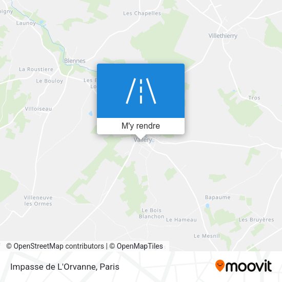 Impasse De L'Orvanne plan