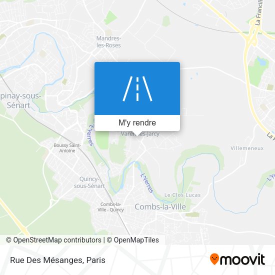 Rue Des Mésanges plan