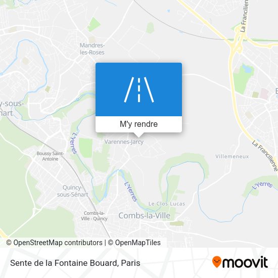 Sente de la Fontaine Bouard plan