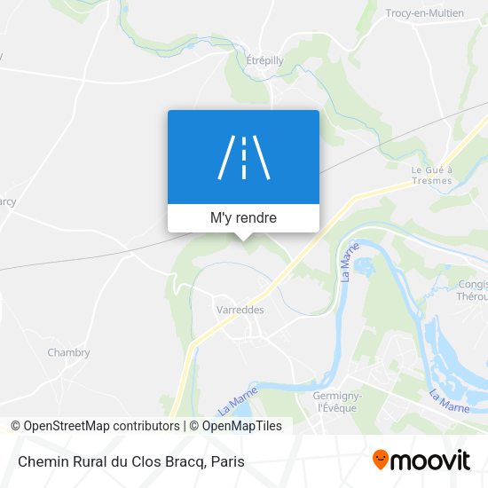 Chemin Rural du Clos Bracq plan