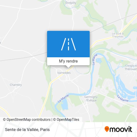 Sente de la Vallée plan